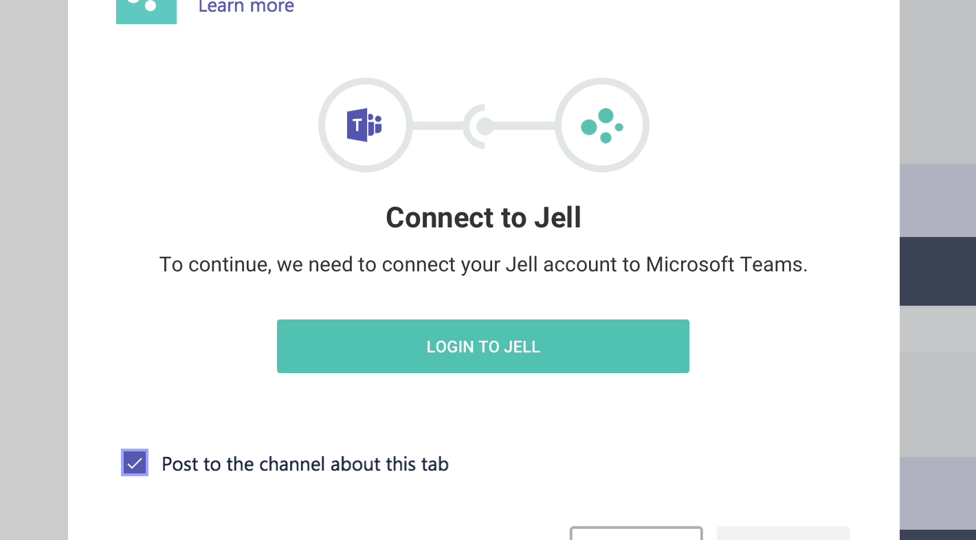 connecting jell to teams