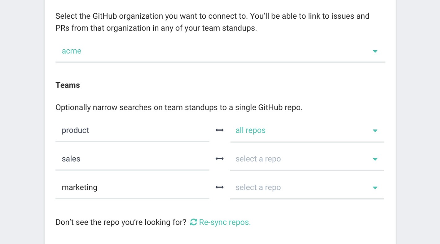 screenshot of a GitHub posting options in Jell