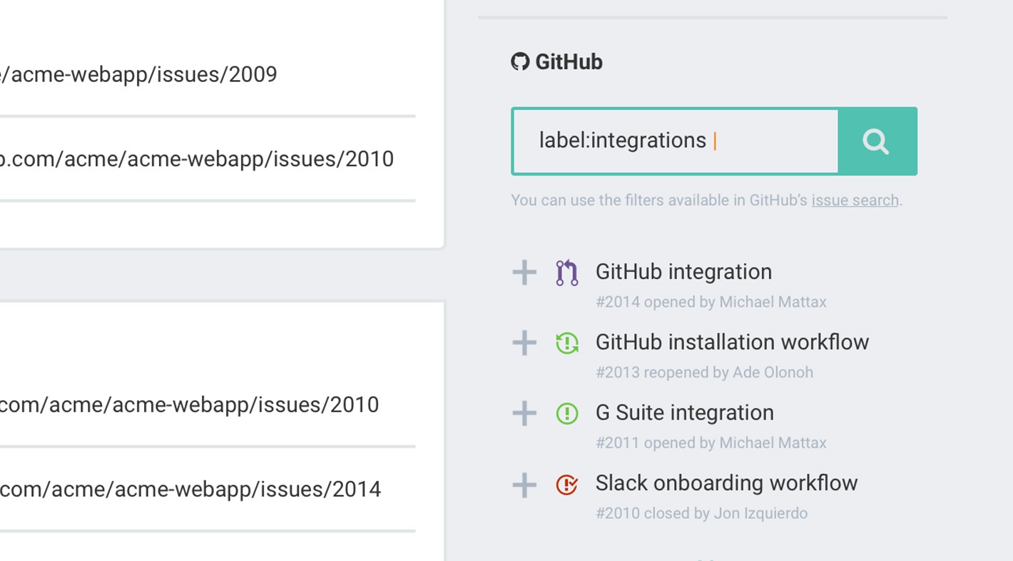 screenshot of a GitHub posting options in Jell