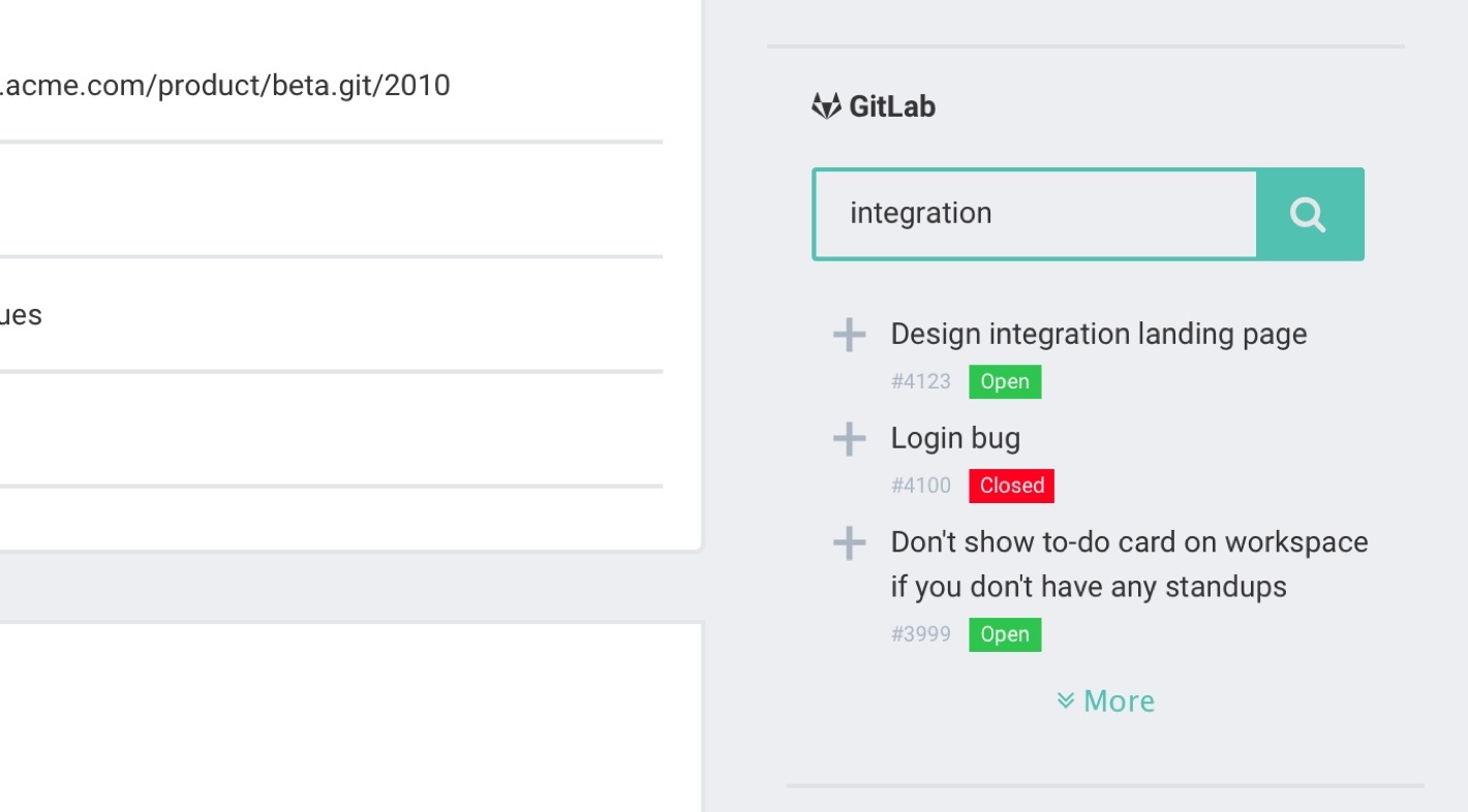 screenshot of a GitLab posting options in Jell